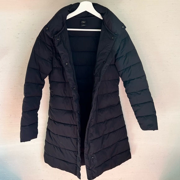 Nau Women's Black Puffer Coat, Small - Picture 6 of 7